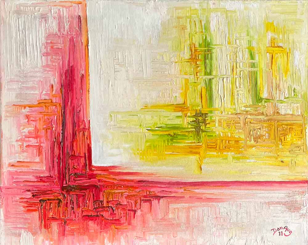 Sorrow and Happiness painting exploring emotional duality and human experience