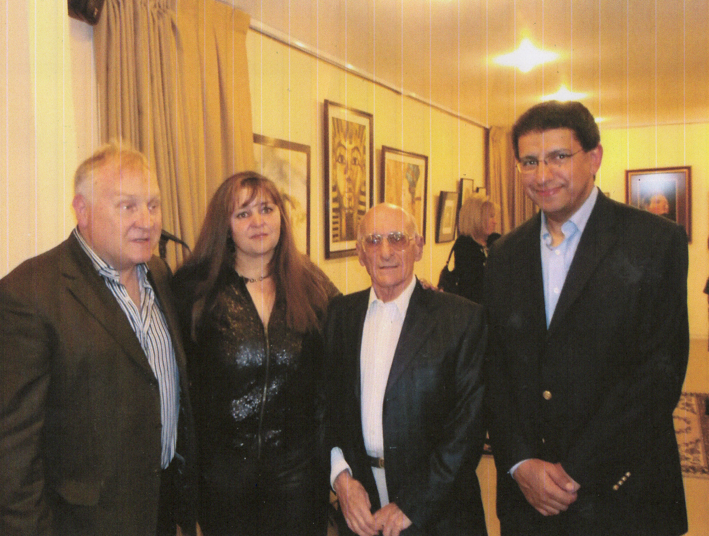 Ambassador with artist Dan Aug and curator Prof. Alberto Alari — September 2013