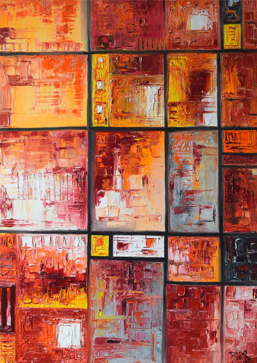 Construction of Human History by Dan Aug symbolic technological painting
