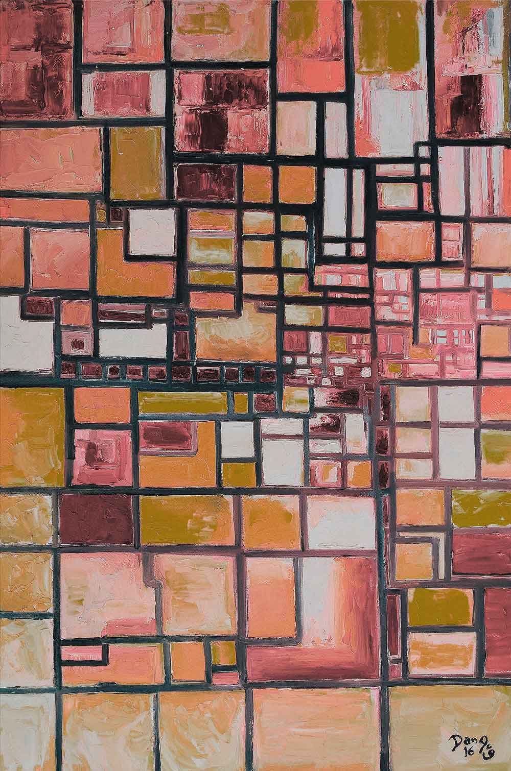 Construction of Human Logic by Dan Aug constructivist cybernetic artwork