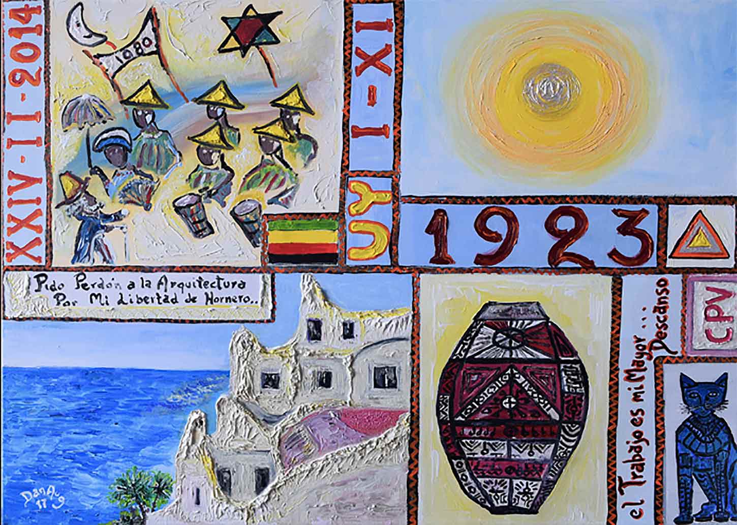 Homage to Paez Vilaro painting celebrating artistic inspiration and cultural memory