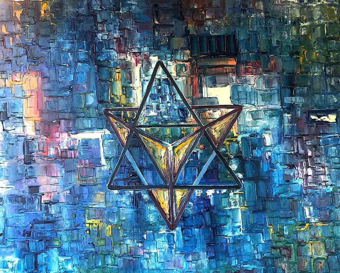 My Own Merkaba symbolic painting exploring spiritual memory and inner transformation