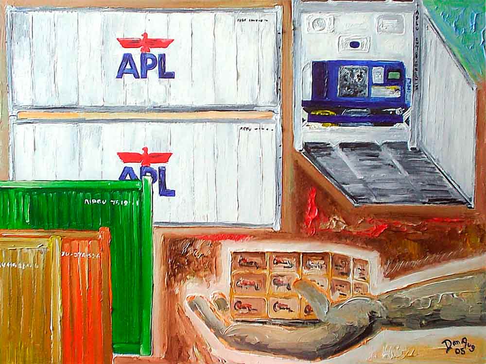 Reefer Memories painting exploring recollection symbolism and altered perspectives