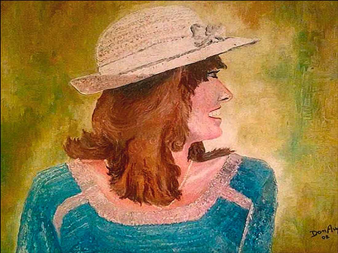 Rosmarie early painting representing one of the formative works in the artistic development of Dan Aug