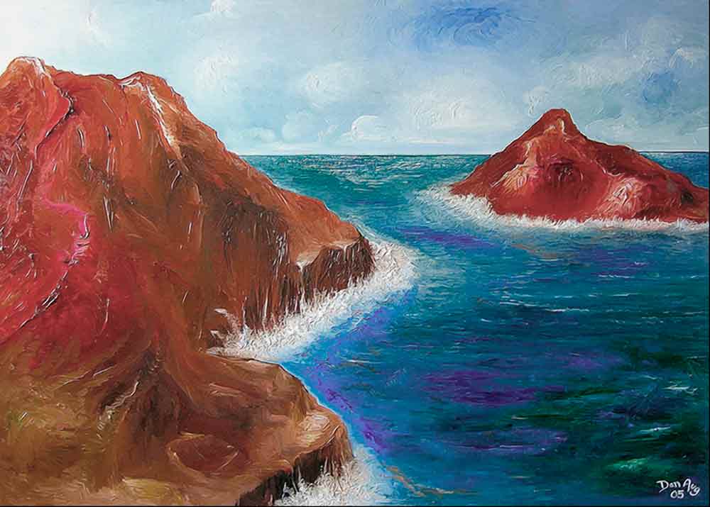 The End of Atlantis painting inspired by myth memory and lost civilizations