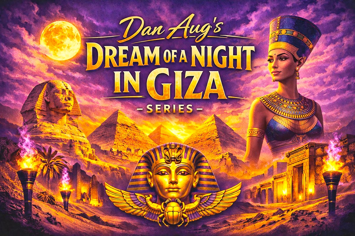 Dream of a Night in Giza visual universe by Dan Aug