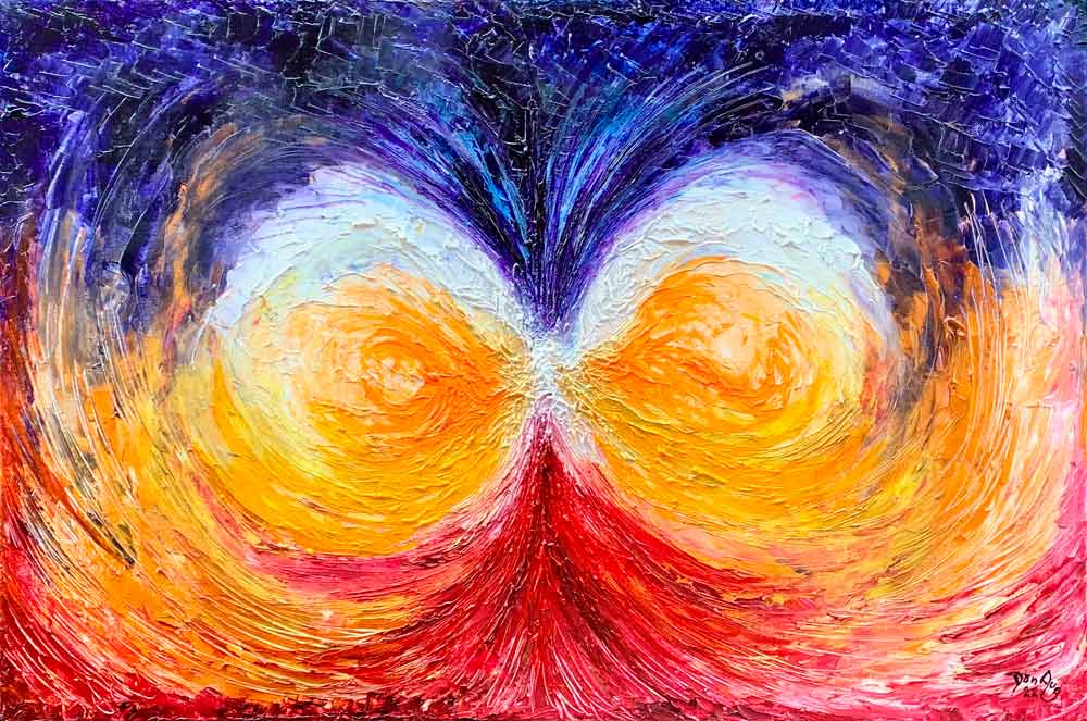 Macro and Micro Cosmos second artwork inspired by fractal structures and cosmological organization