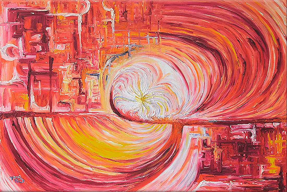 Planck Time artwork inspired by the earliest measurable instant after the birth of the Universe
